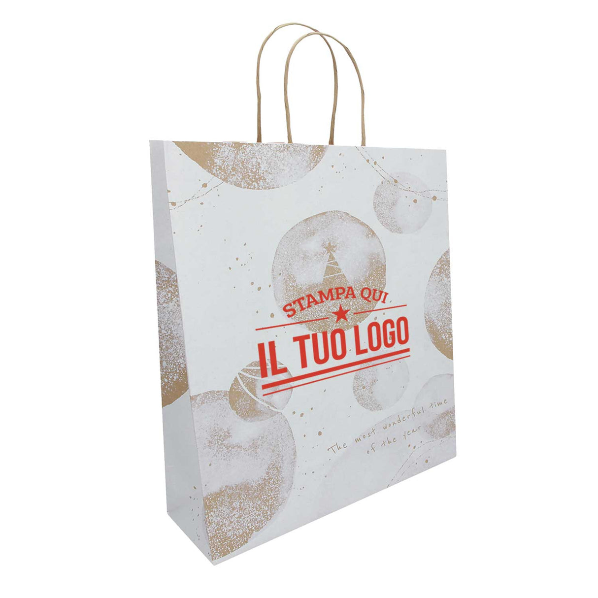 Shopper White Snow Personalizzate Stampa Serigrafica