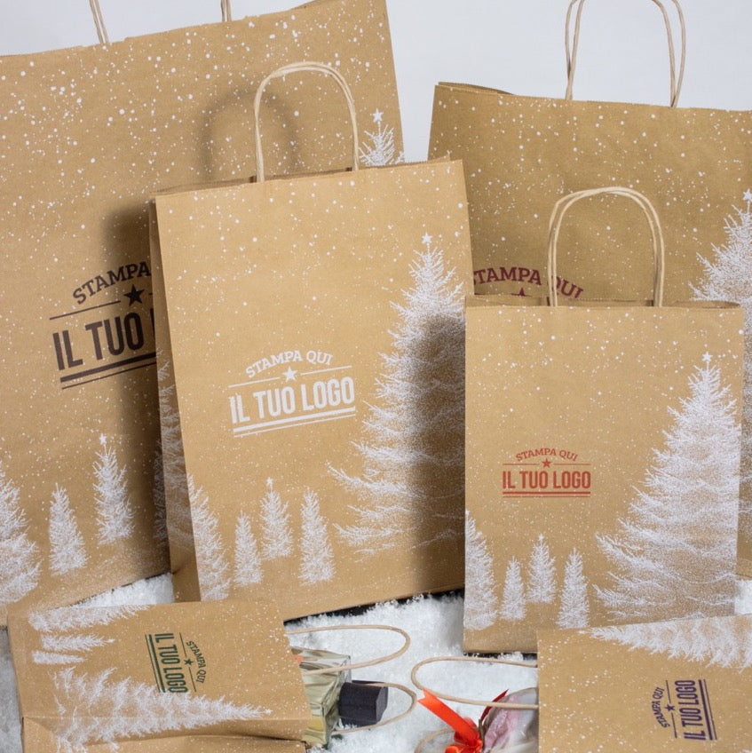 Shopper Albero Bianco Natale Personalizzate