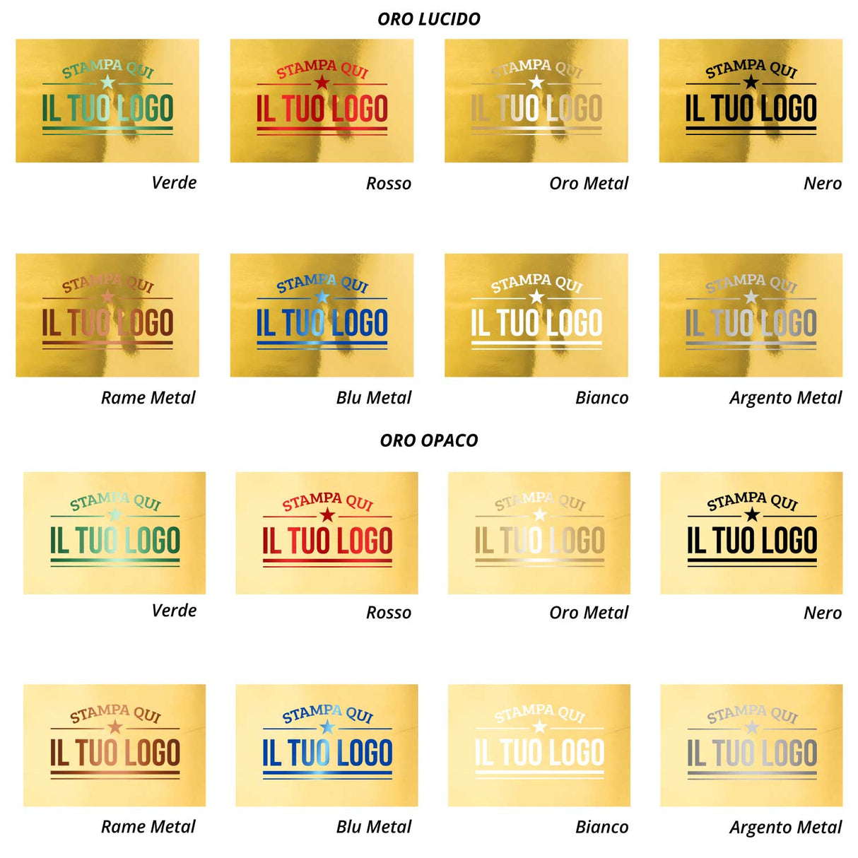 Etichette Rettangolari Personalizzate