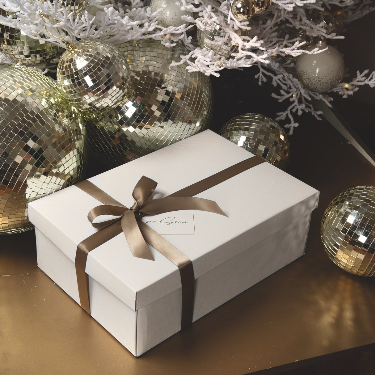 Scatole Regalo Seta Fondo e Coperchio Bianca o Nera