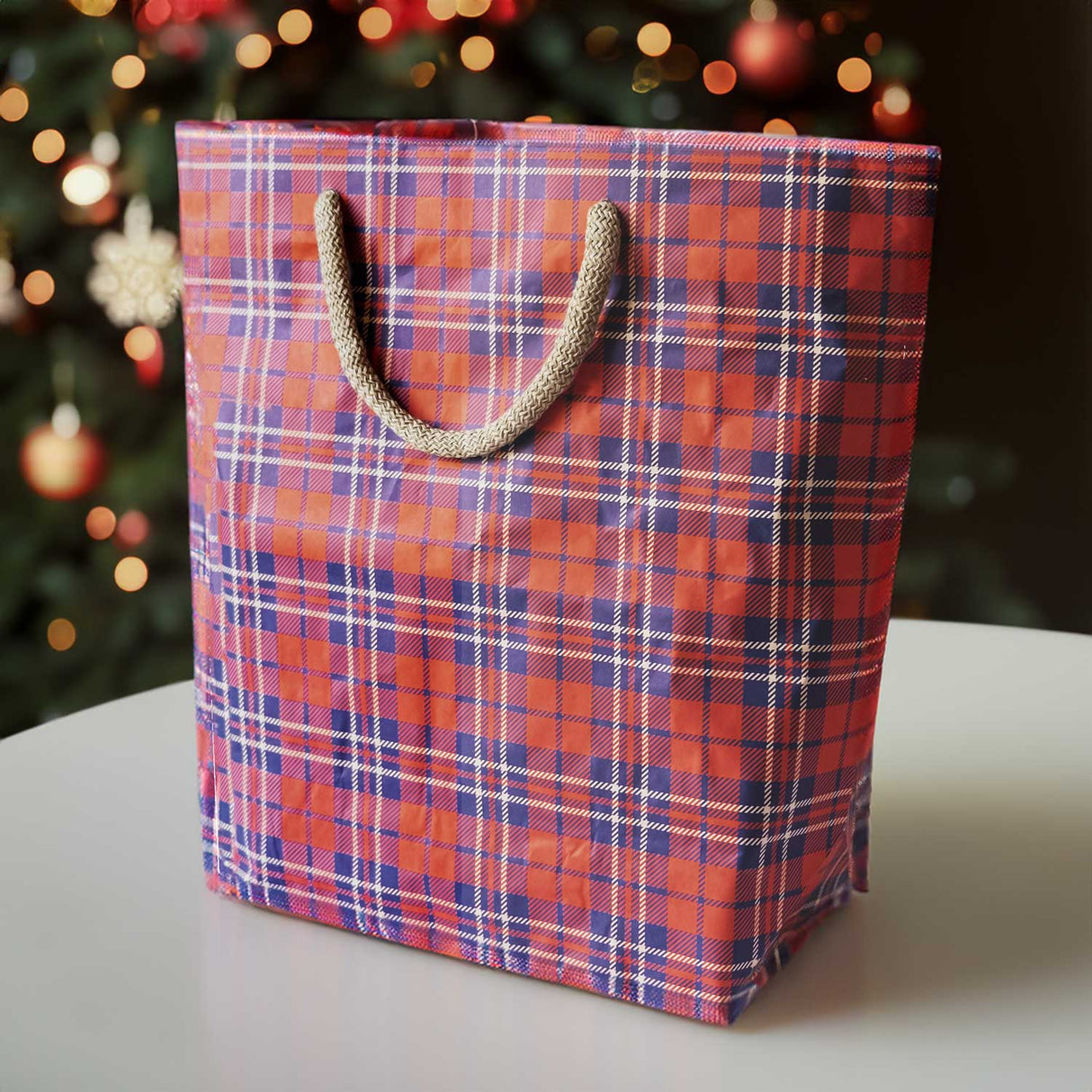 Shopper Carta Linea Cemento Tartan