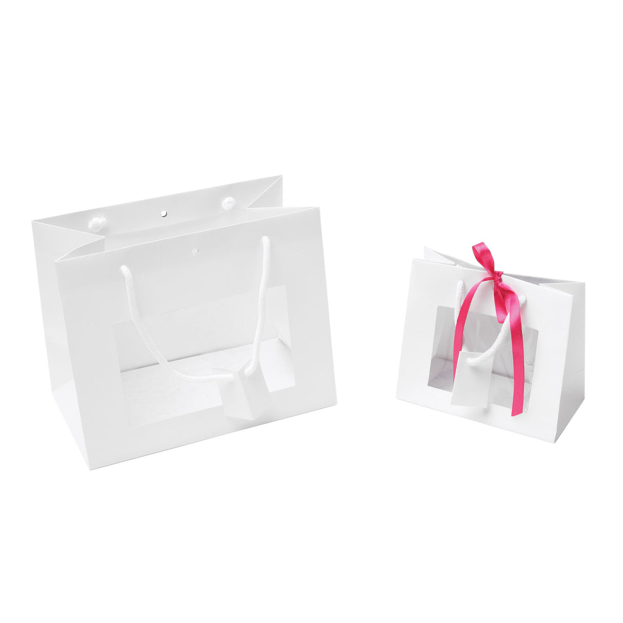 Shopper Carta Lusso Opaca con vetrina