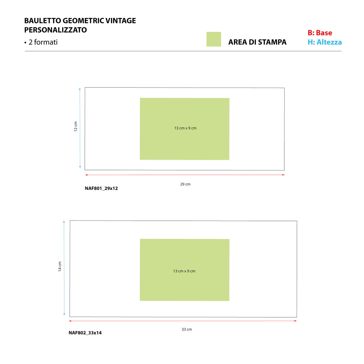 Bauletto Geometric Vintage Personalizzato