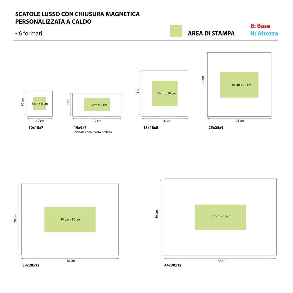 Scatola Lusso con Calamita personalizzata a Caldo