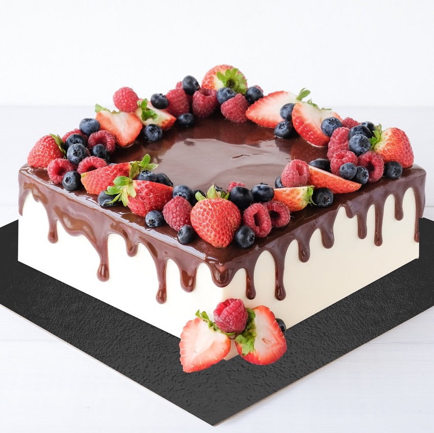 Tavolette Sottotorta plastificate quadrate per dolci Nero, cartone 2400 grmq, confezione 10 Kg