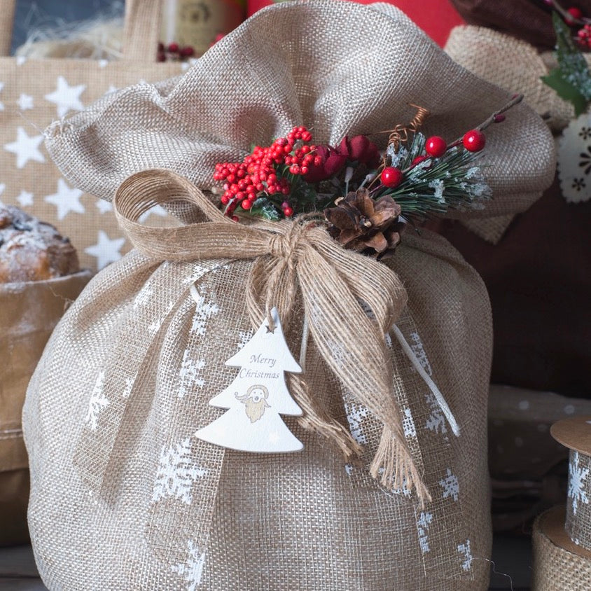 Sacco Portapanettone Tessuto Canvas