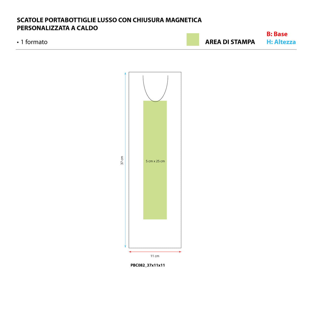 Scatola Bottiglia Calamita Personalizzata a Caldo