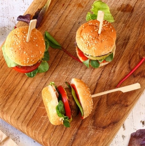 Spiedino in bambù a bandiera