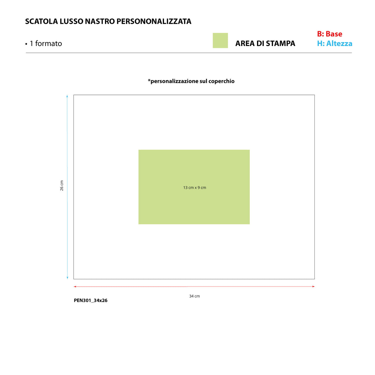 Scatola Lusso Nastro Persononalizzata