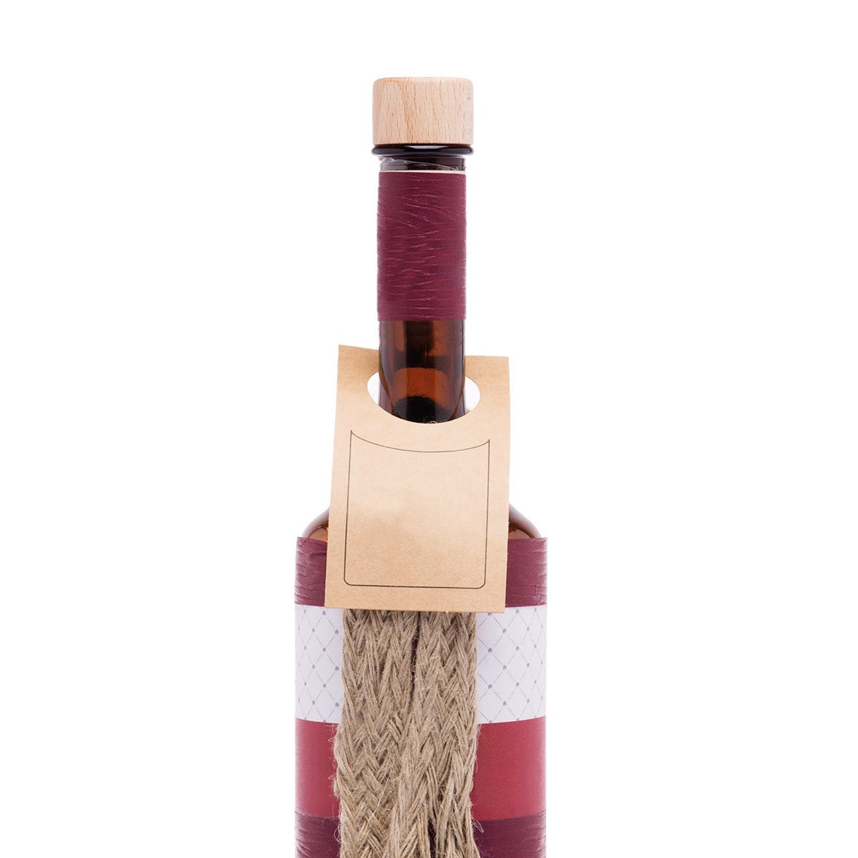 Cartellini Carta Kraft per Bottiglia