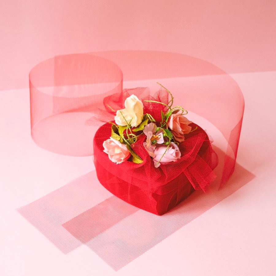 Set 3 Scatole Cuori di Velluto