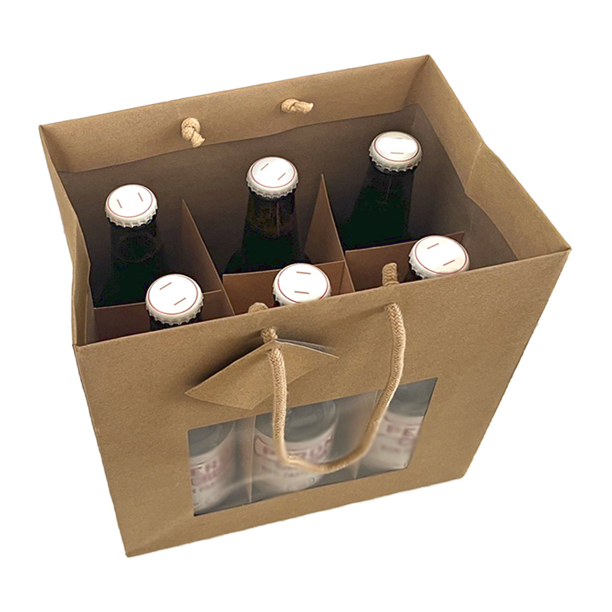 Shopper Carta Kraft Lusso c/finestra