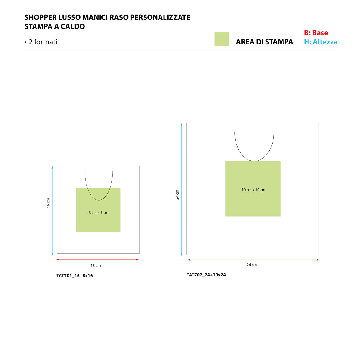 Shopper Carta Lusso Finiture Raso Personalizzabile