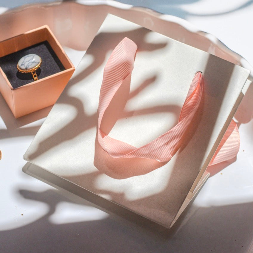 Shopper Bijoux Manico Raso Cipria