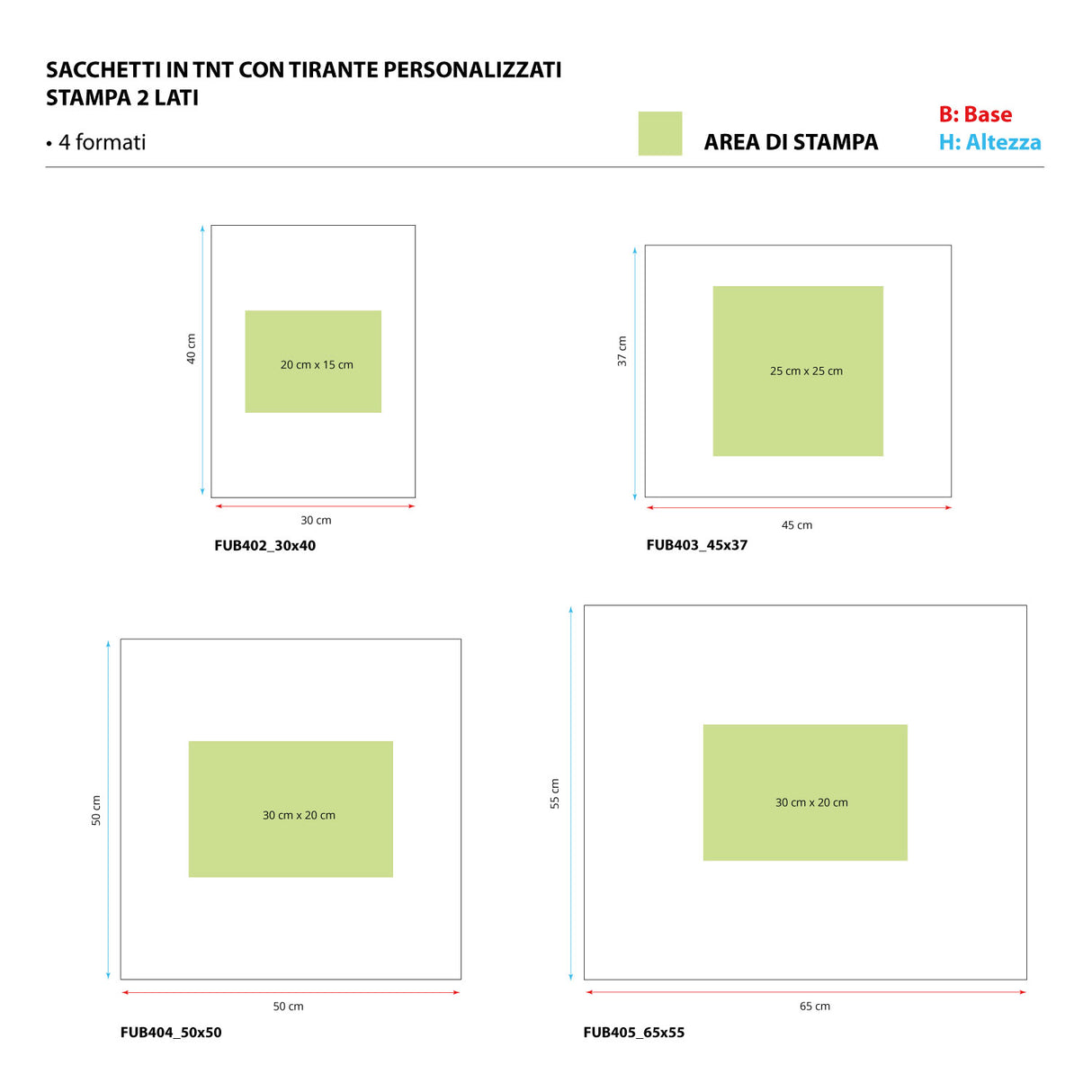 Sacchetti TNT con Laccio Personalizzabili