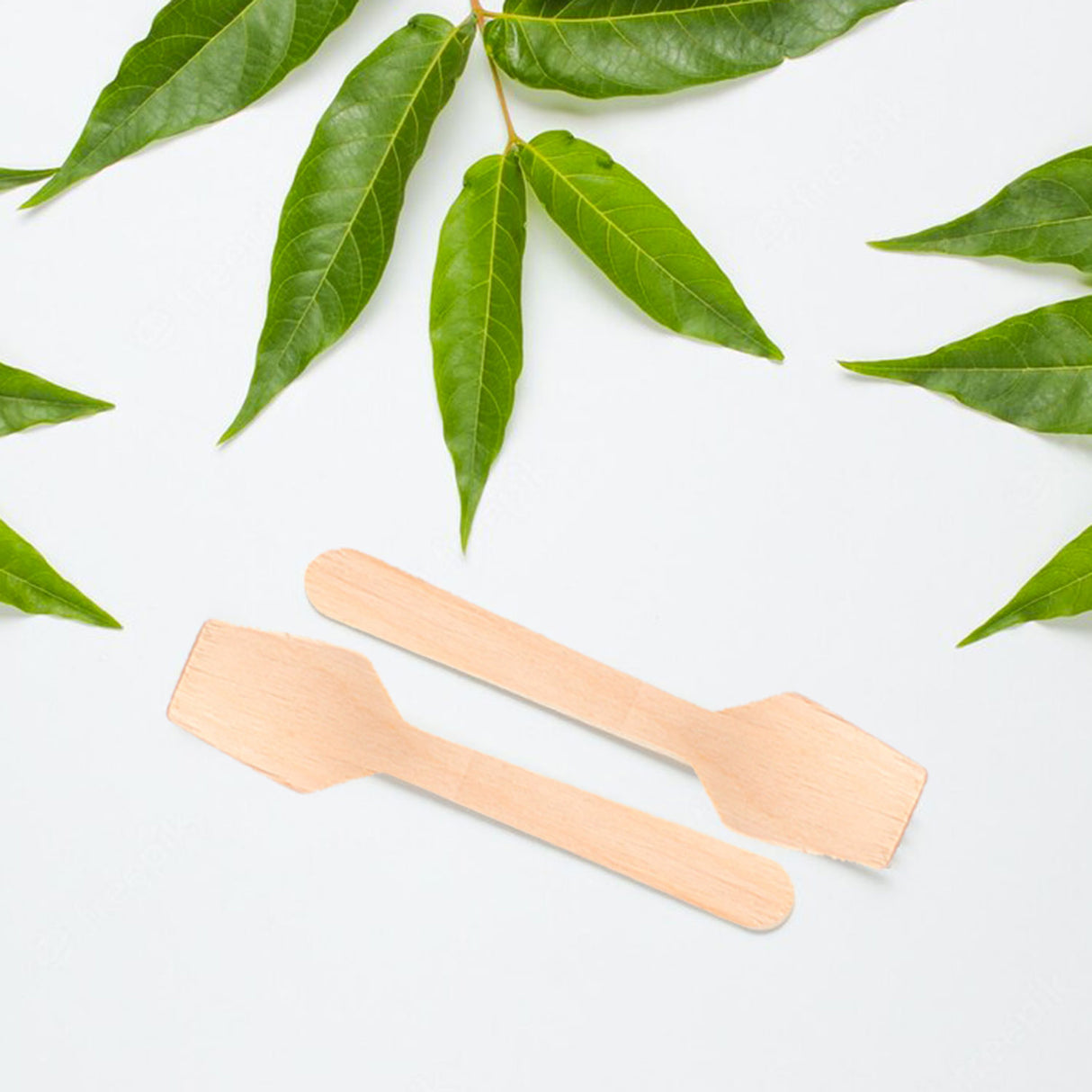 Cucchiaino da gelato in legno biodegradabile