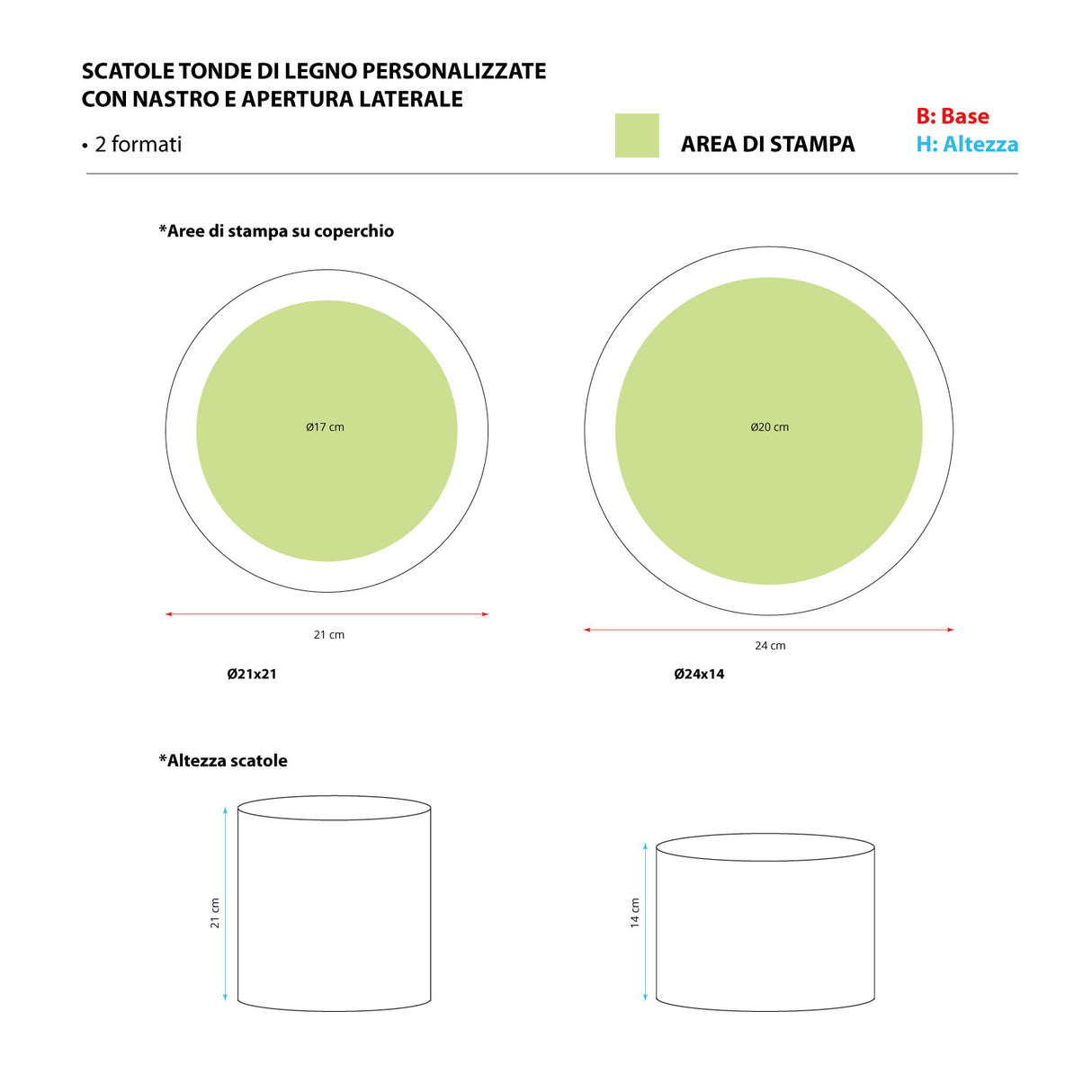 Scatole Legno Personalizzate con Nastro e Apertura Laterale