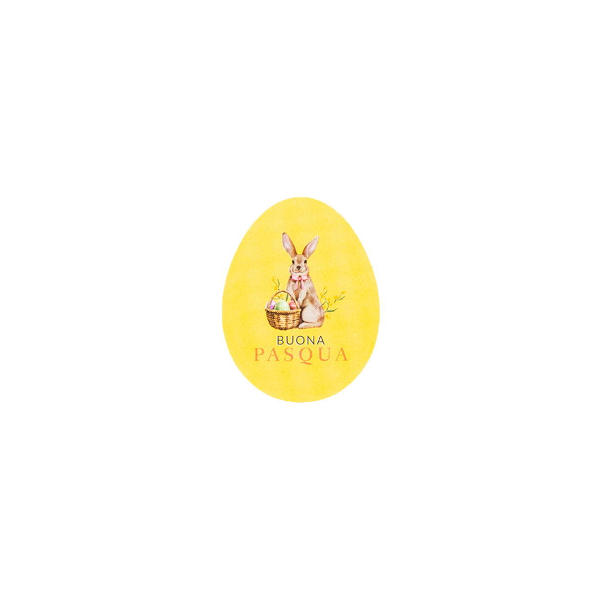 Etichette Buona Pasqua con Coniglio Mix cm 3x4