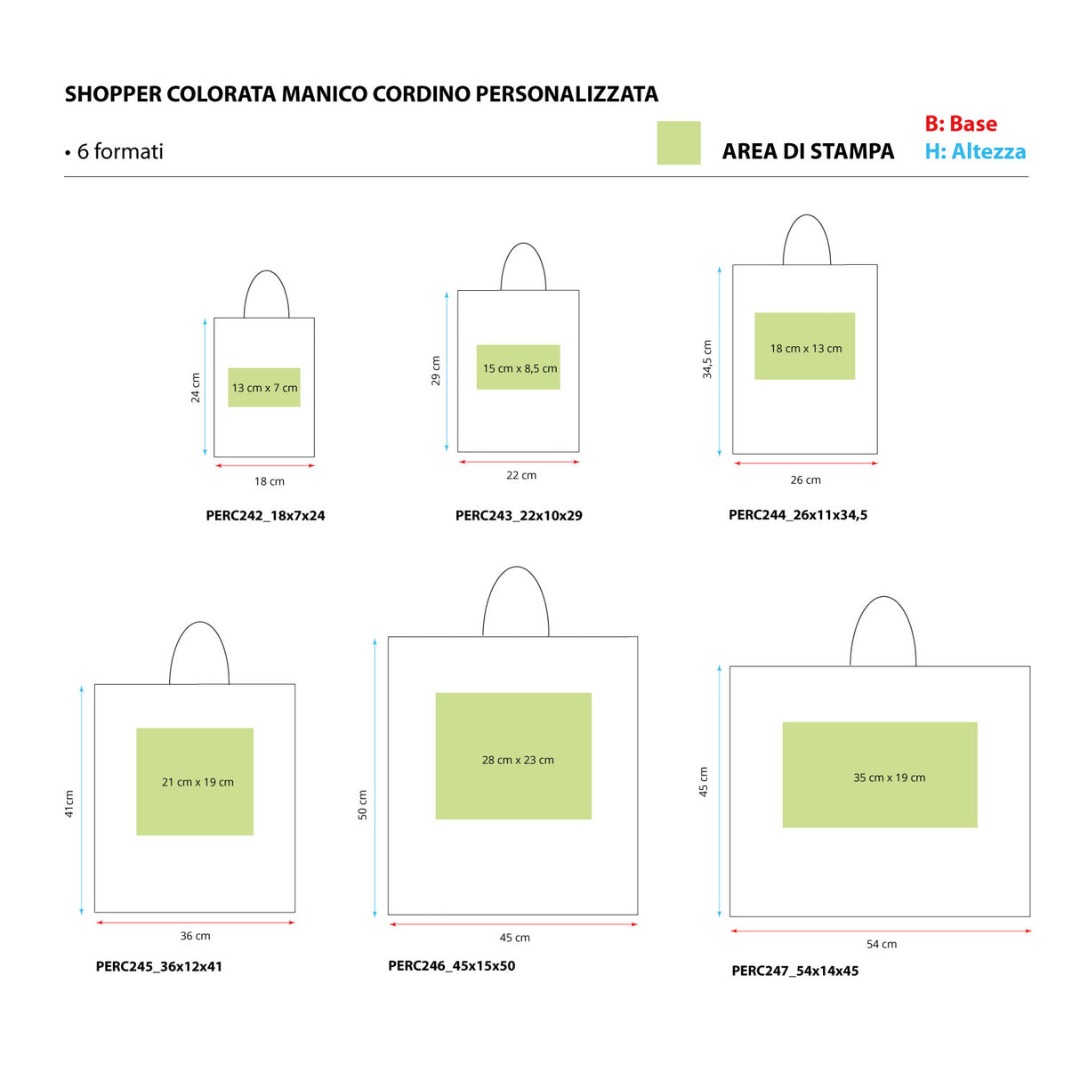 Buste Shopper Carta Rossa Personalizzata