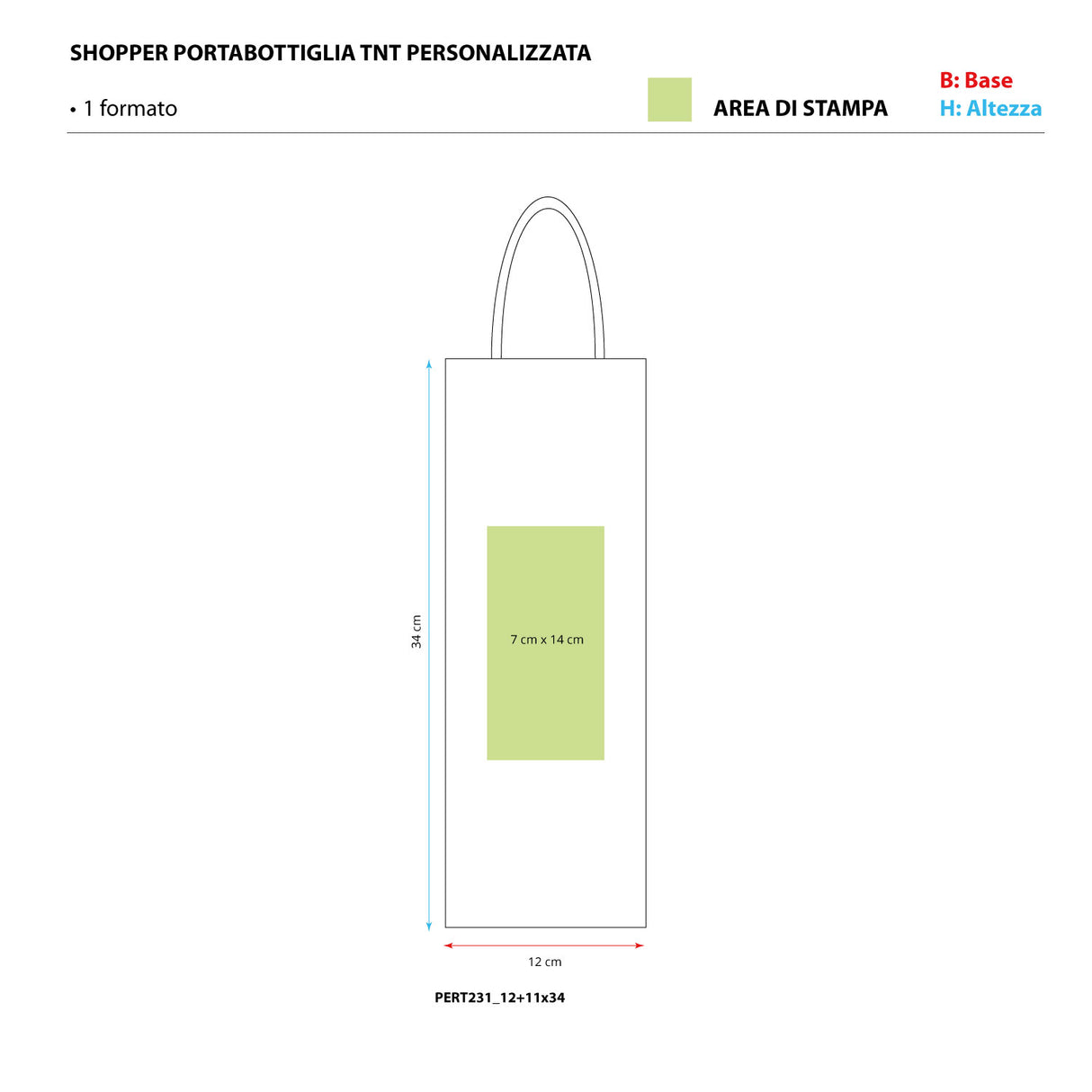 Shopper per Bottiglie in TNT Personalizzate