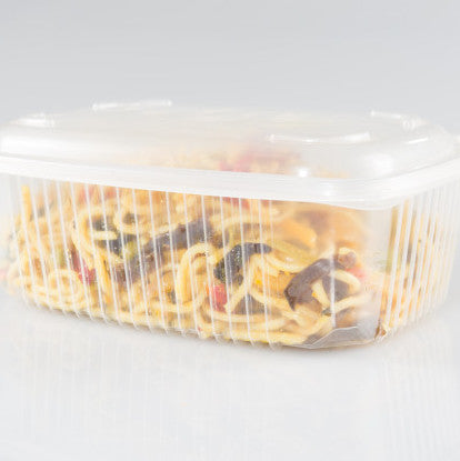 Contenitori di plastica Rettangolari in PET con Coperchio Trasparente