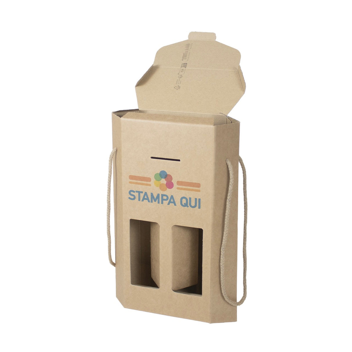 Scatola Portabottiglie Segreto Esagono Personalizzata a Colori