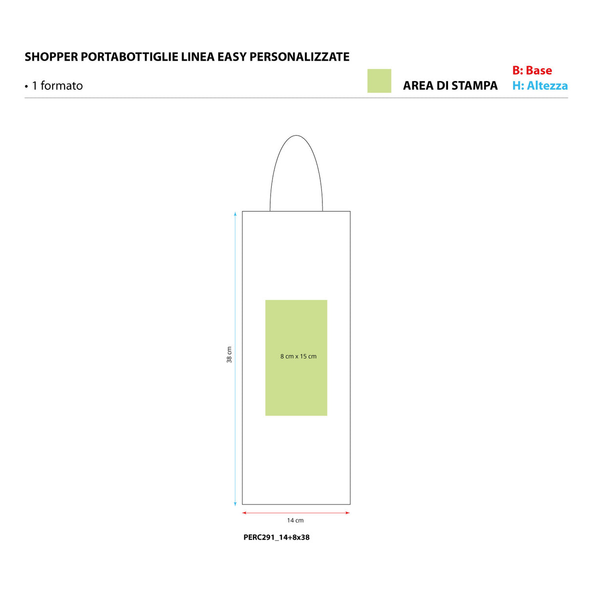 Portabottiglie Carta Biokraft Colorata