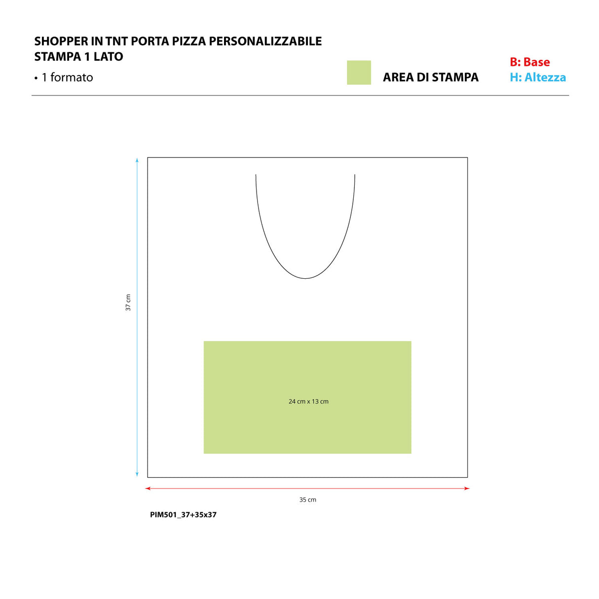 Shopper TNT Porta Pizza Personalizzabile