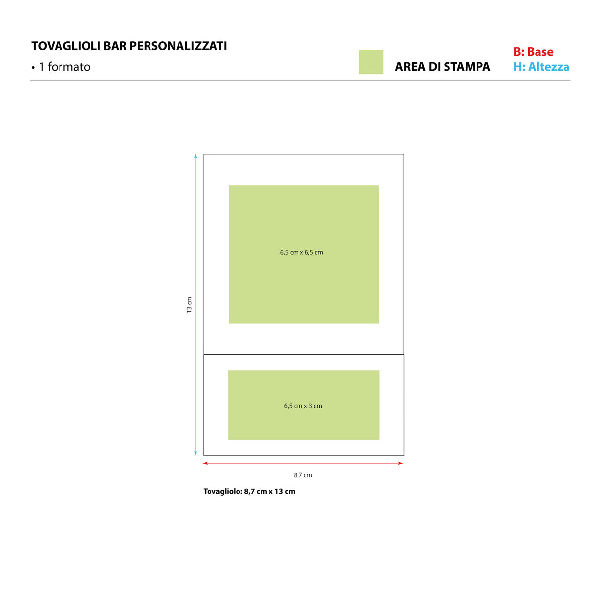 Tovagliolini Bar Personalizzati