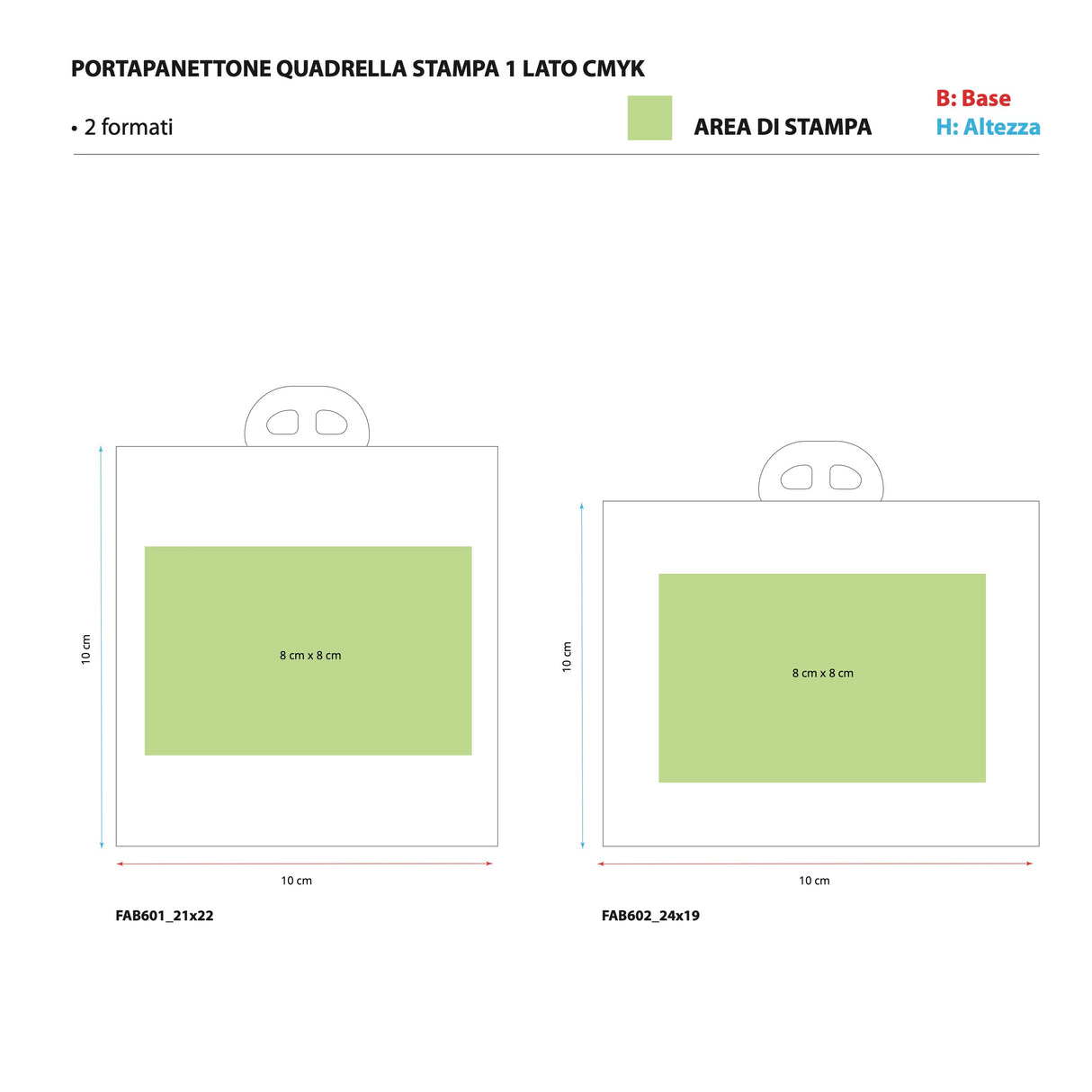 Scatola per Panettone Quadrella Personalizzata