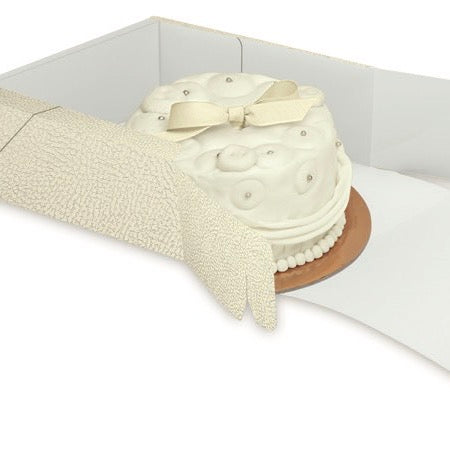 Scatola per torte quadrata effetto pelle