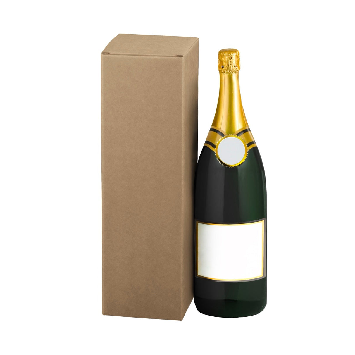 Scatole Portabottiglie Kraft Avana