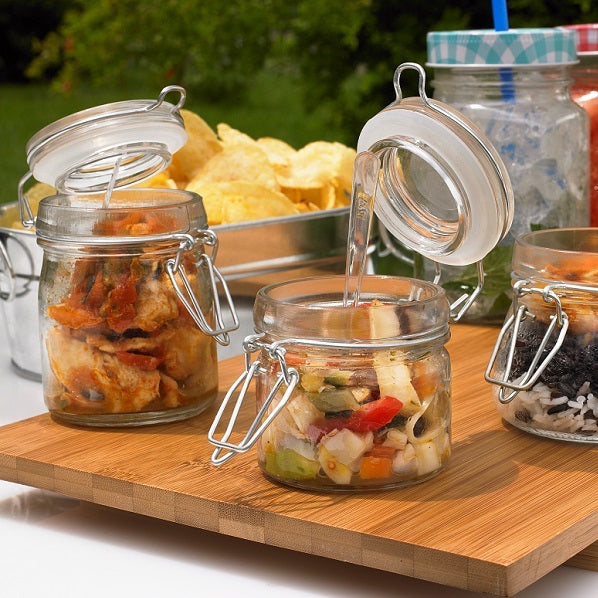 Vasetto in Vetro con Tappo a Chiusura ermetica