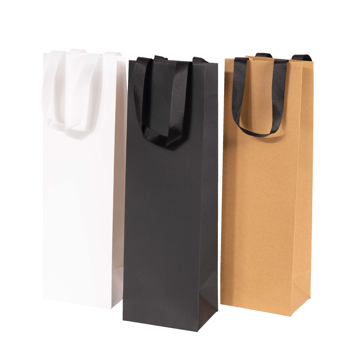 Shopper Elegance Portabottiglia con Manico Gros Grain