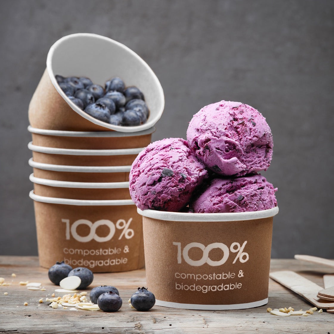 Coppetta in Carta Compostabile per Gelato e Yogurt