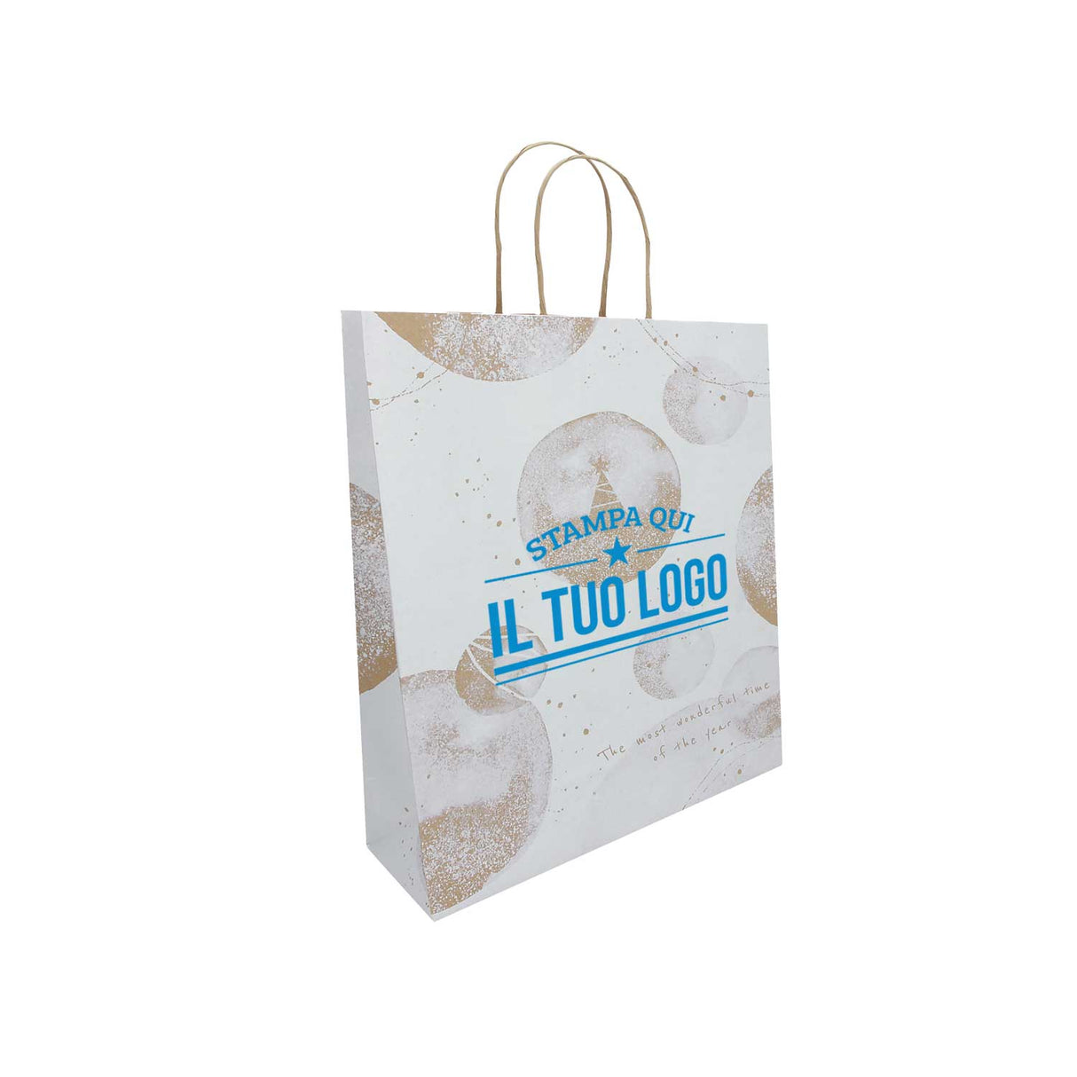 Shopper White Snow Personalizzate Stampa Serigrafica