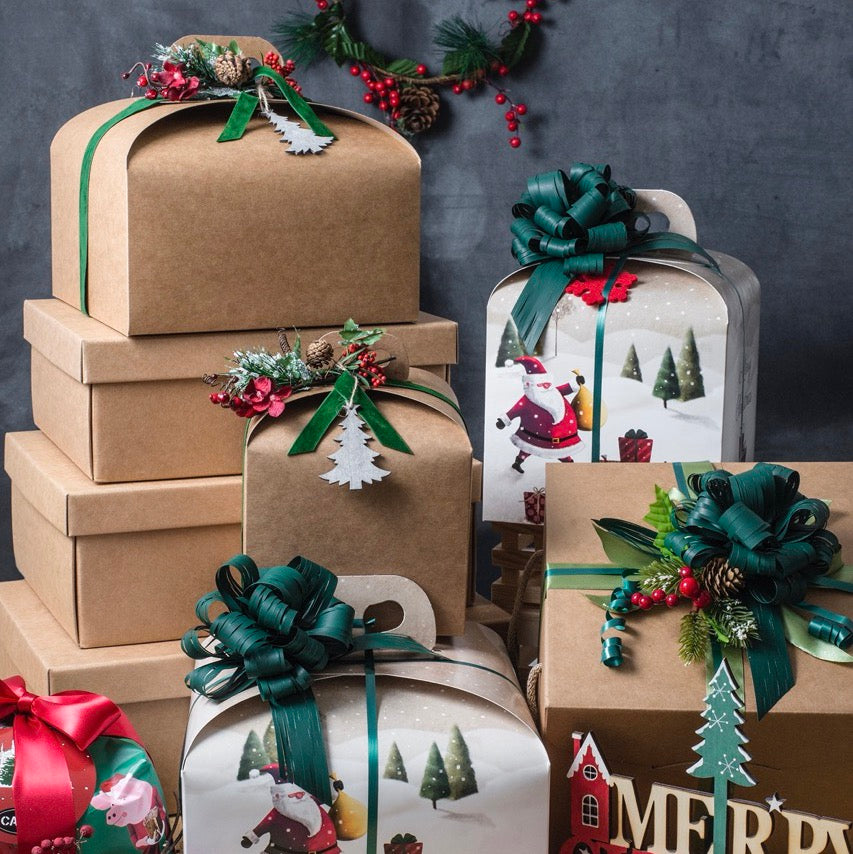 Scatola Kraft Segreto con Cordini Avana