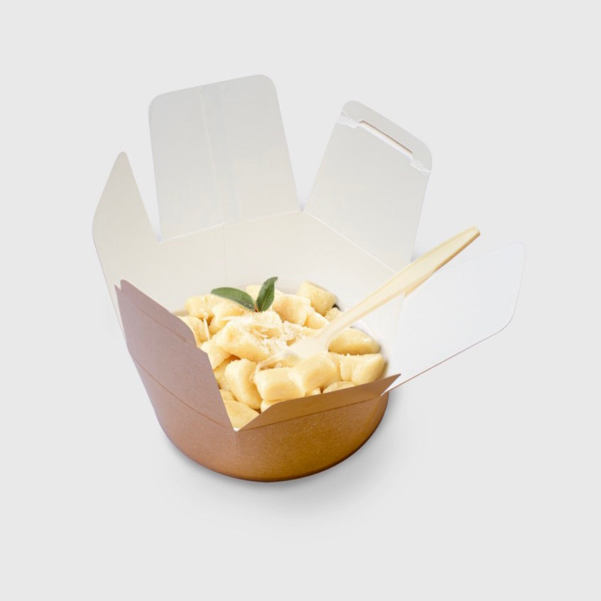 Food Box Esagonale in Cartoncino Avana