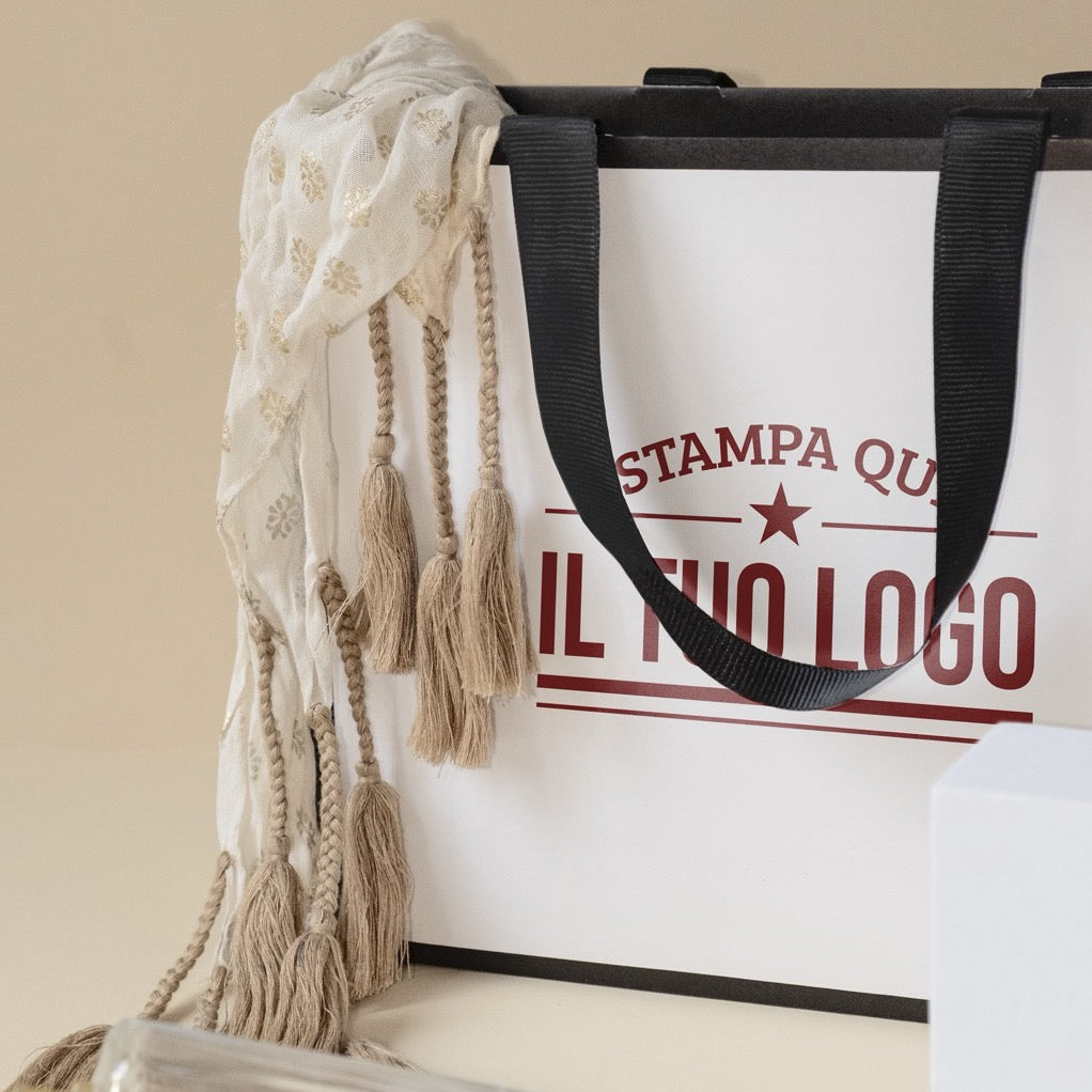 Shopper Carta Black Frame Personalizzabile