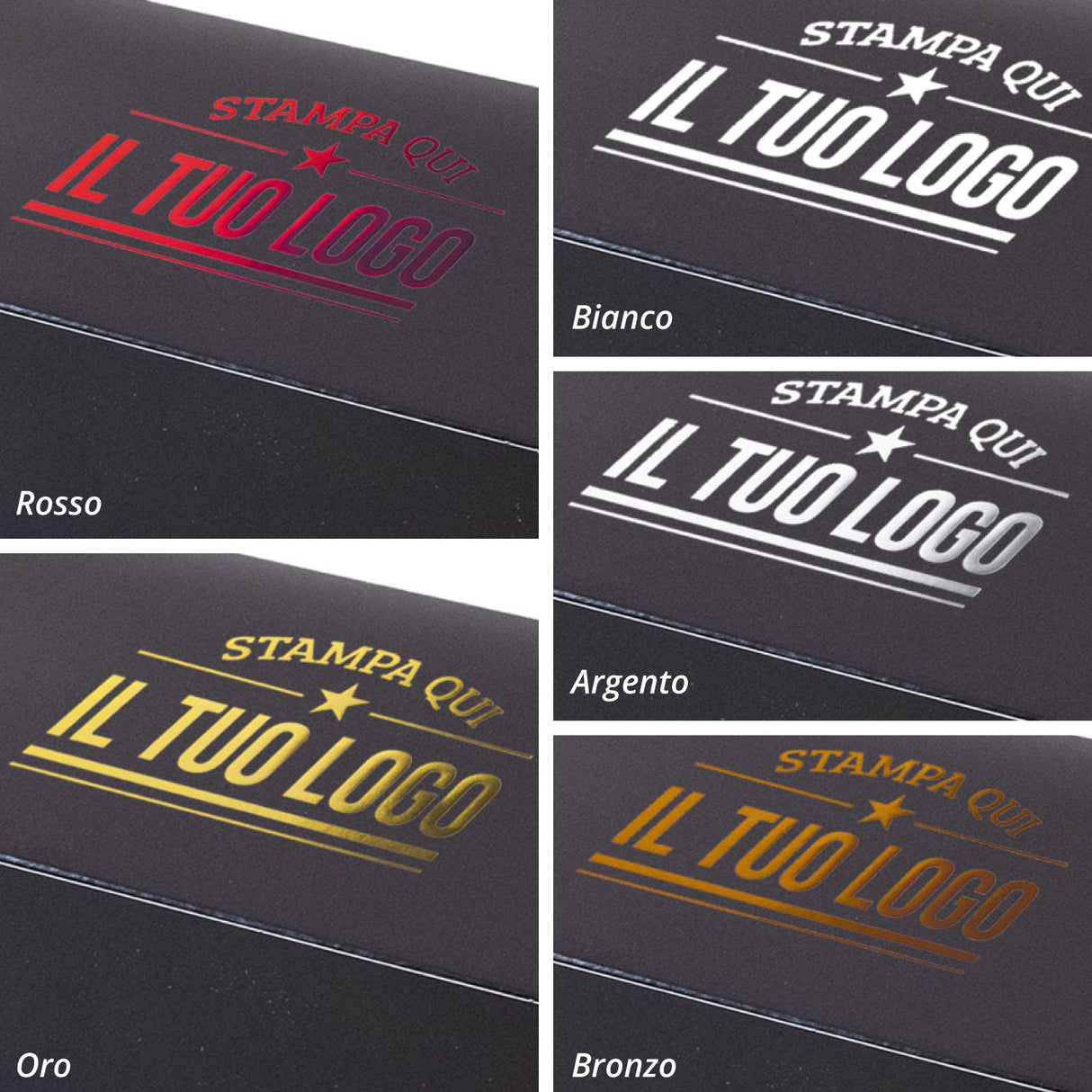 Scatola Portapaste Rettangolare Personalizzata Interno Oro