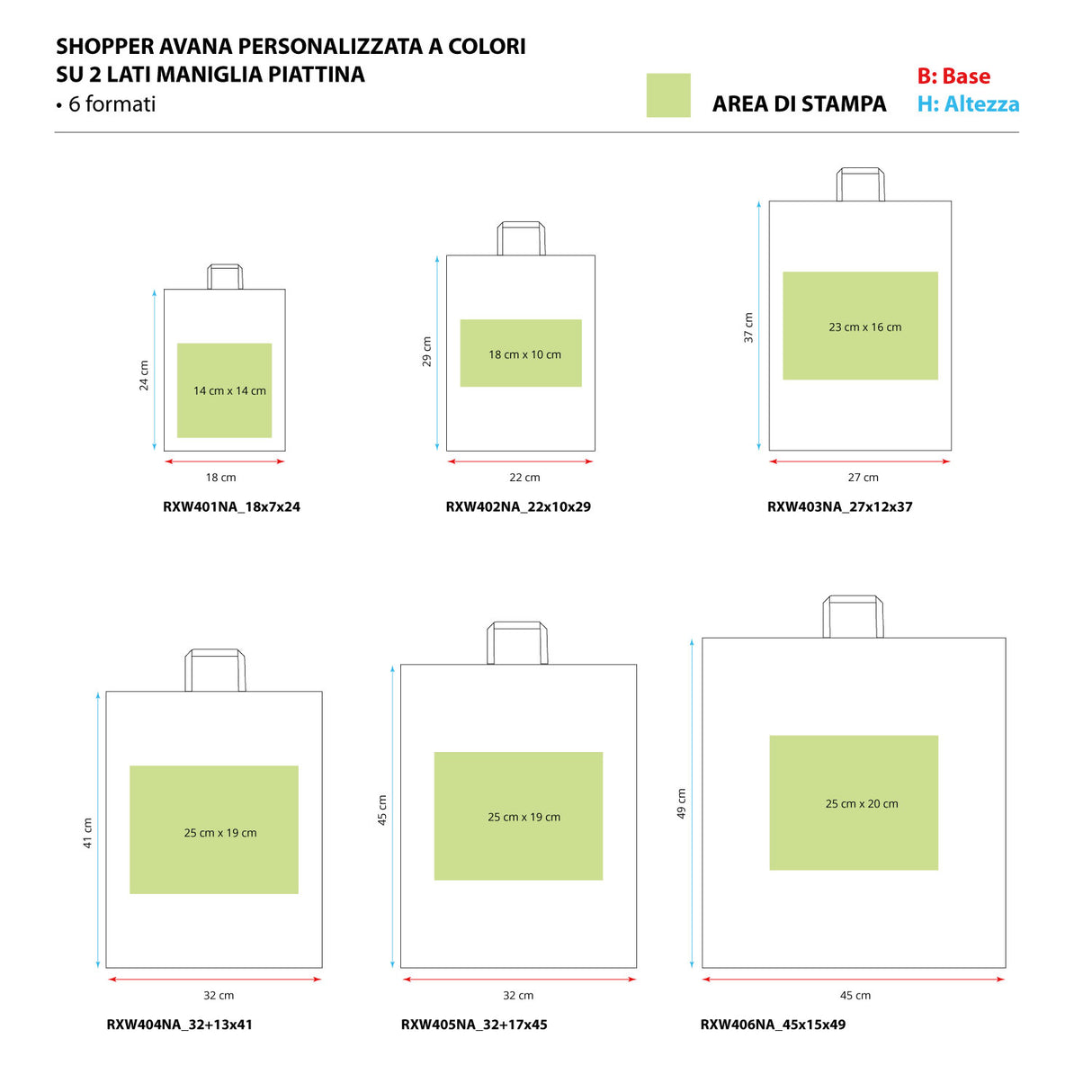 Shopper Carta Logo a Colori 1-2 Lati Piattina