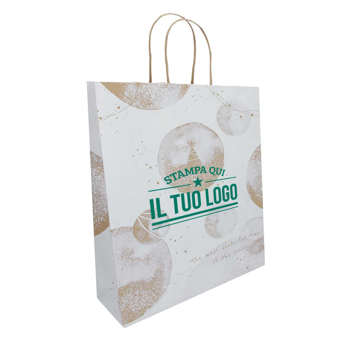 Shopper White Snow Personalizzate Stampa Serigrafica
