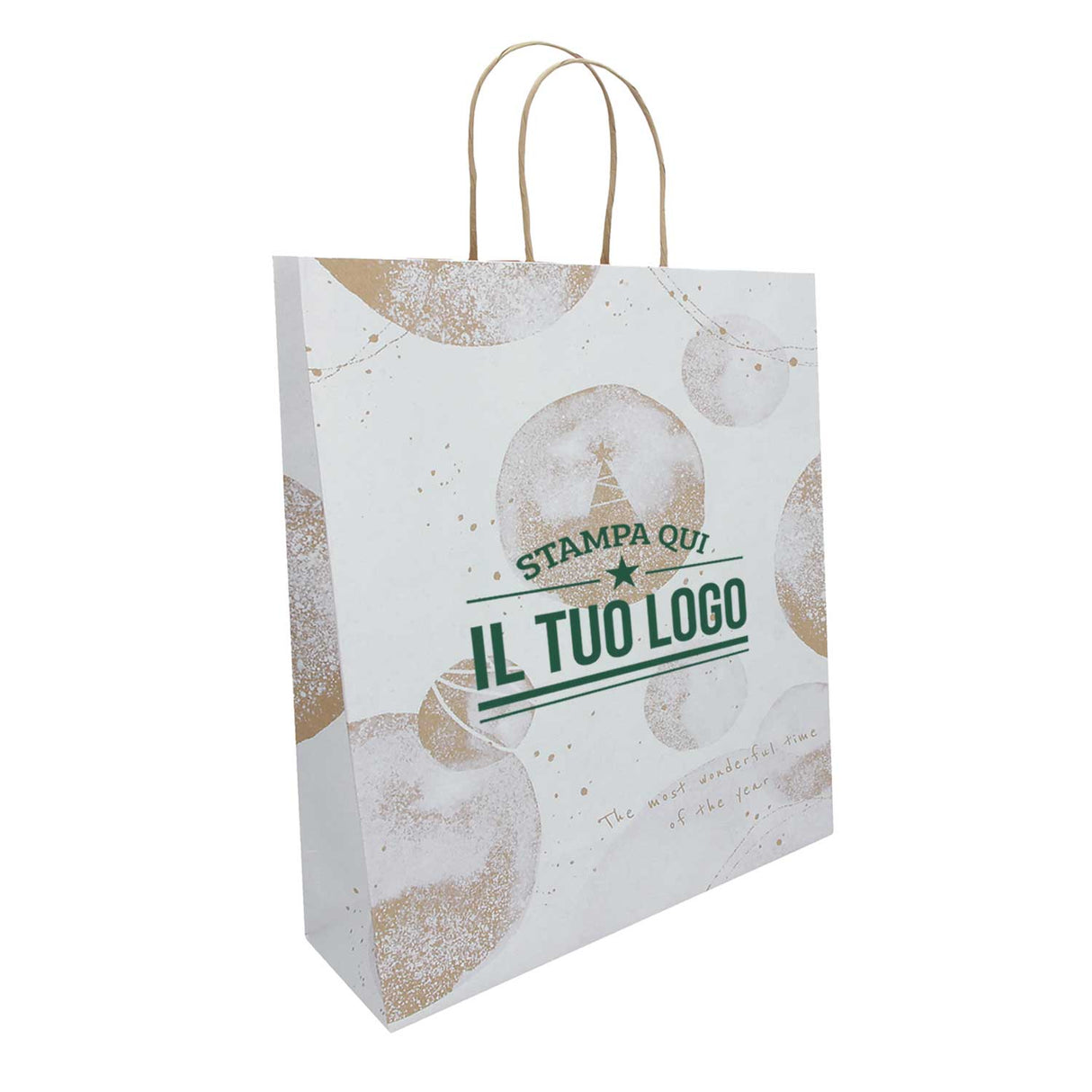 Shopper White Snow Personalizzate Stampa Serigrafica