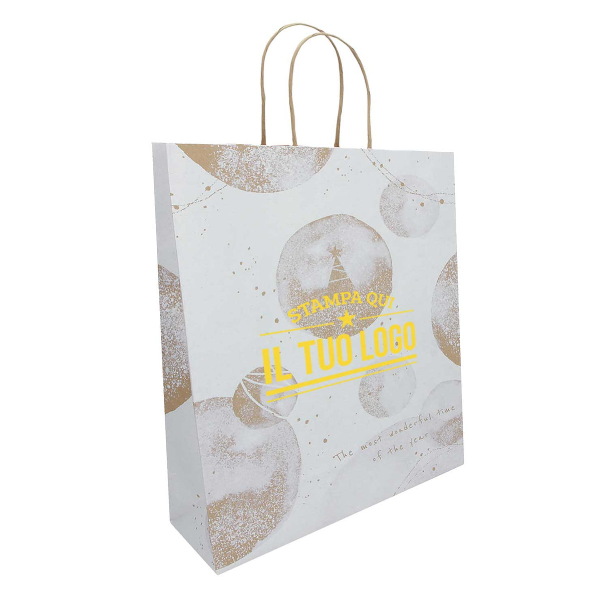 Shopper White Snow Personalizzate Stampa Serigrafica