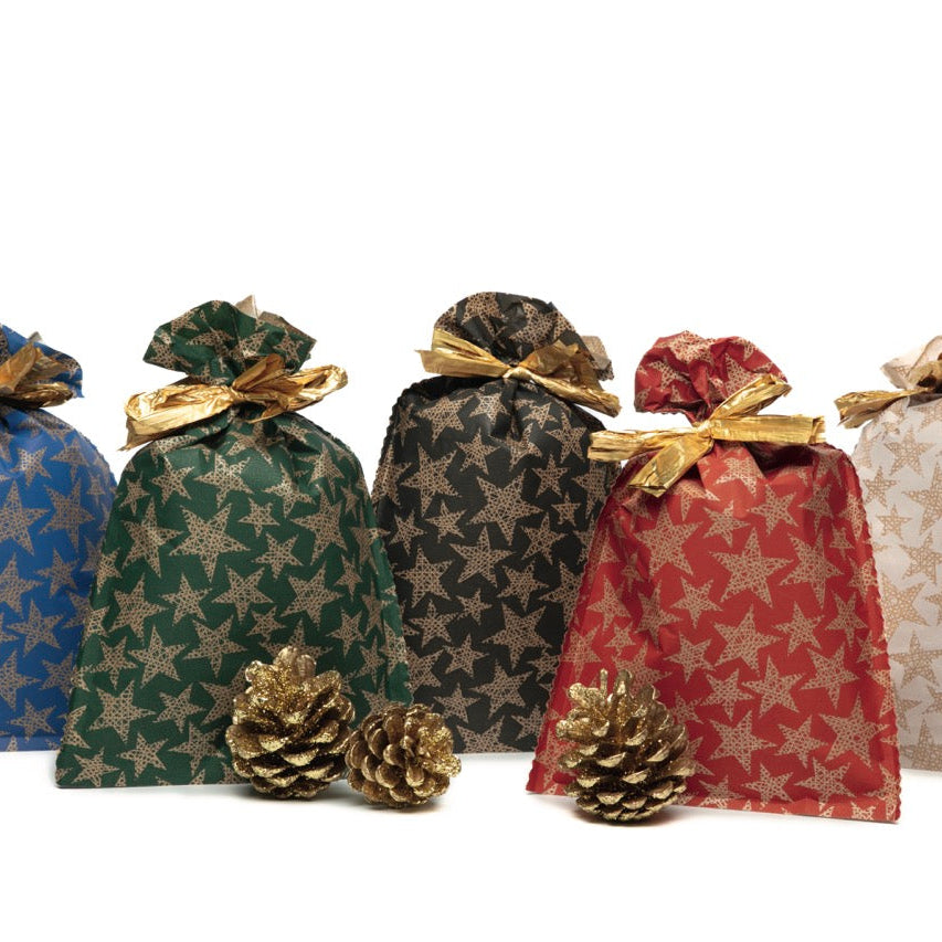 Buste Regalo Mille Stelle Carta PE Impermeabile Mix