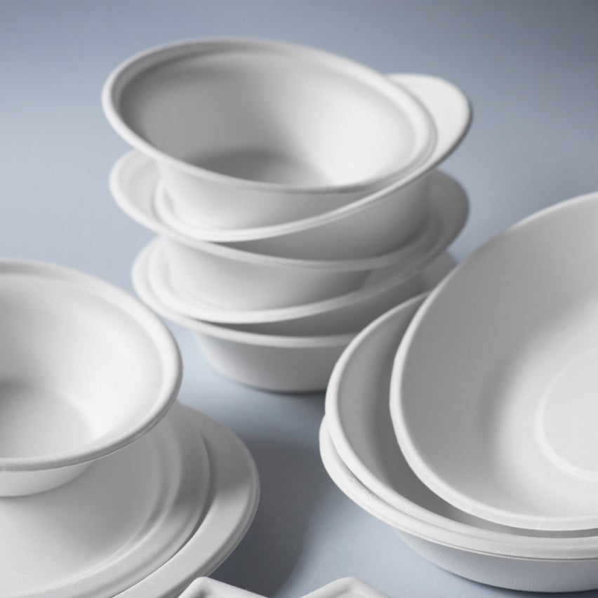 Piatto Piano in Polpa di Cellulosa Tondo