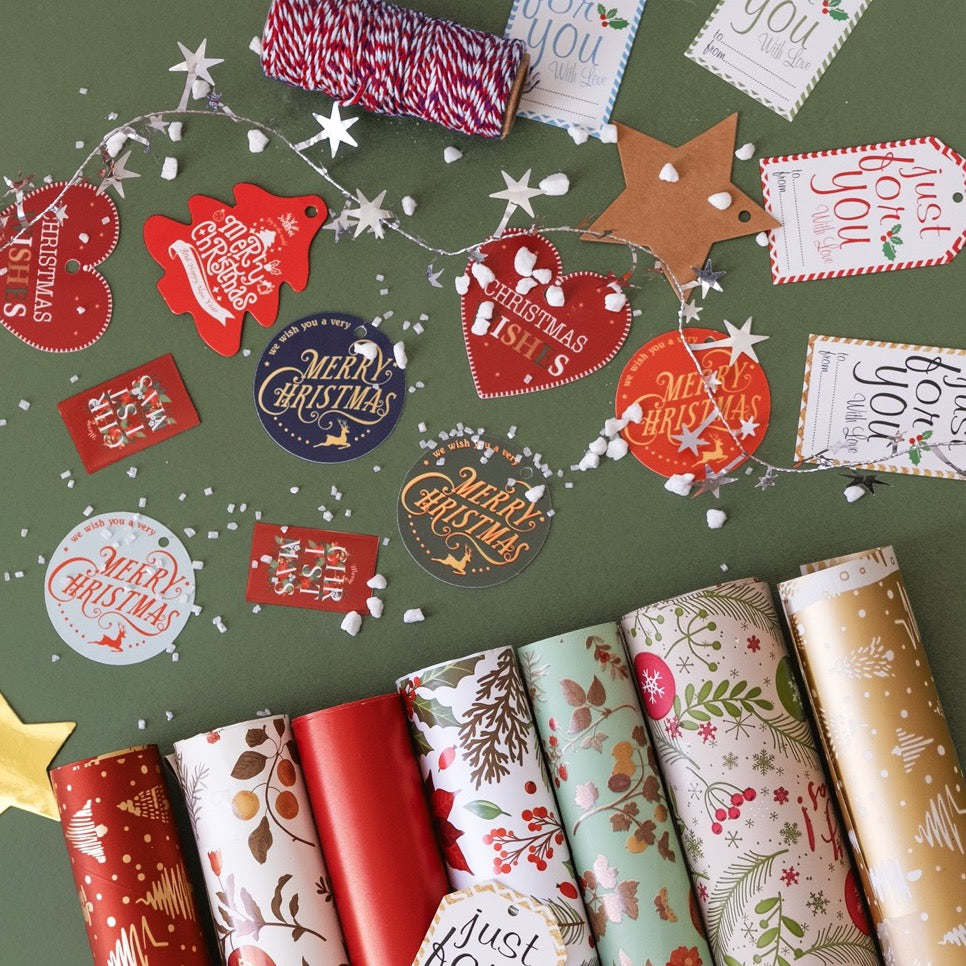 Tag Cuore Rosso Christmas Wishes