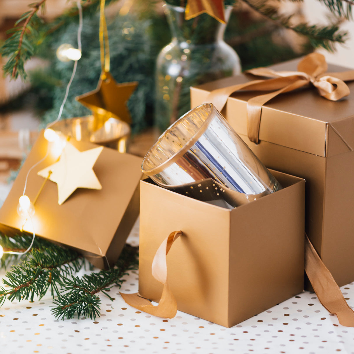 Scatole Regalo con Nastro Raso