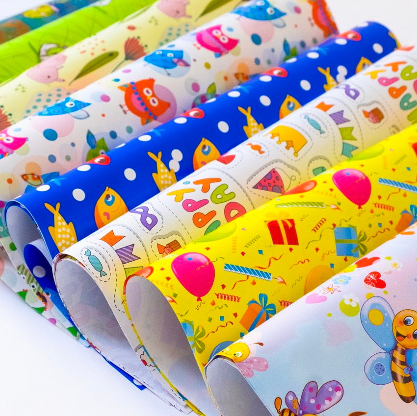 Carta Regalo a Fogli per Bambini Mix Fantasie
