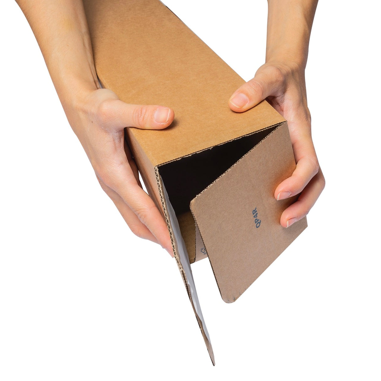 Tubo in Cartone per Spedizioni Chiusura Adesiva Avana